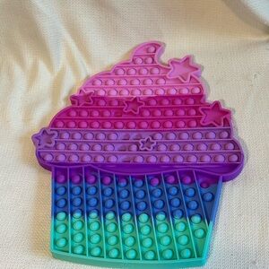 Colorful Cupcake Pop It Fidget Toy